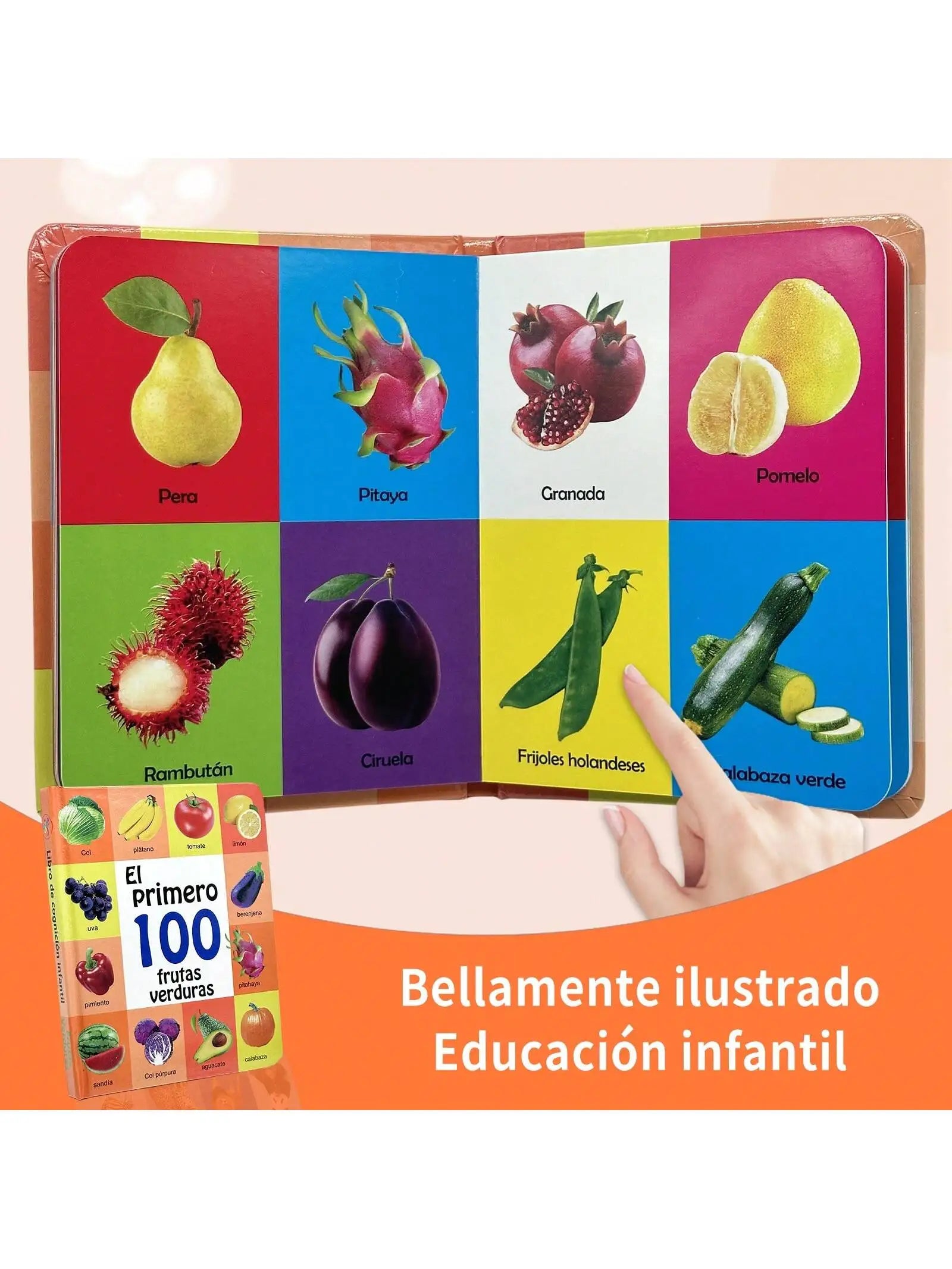 Children's Arabic Enlightenment Cognitive Book: Digital Fruits and Animals, Joyful Enlightenment Journey