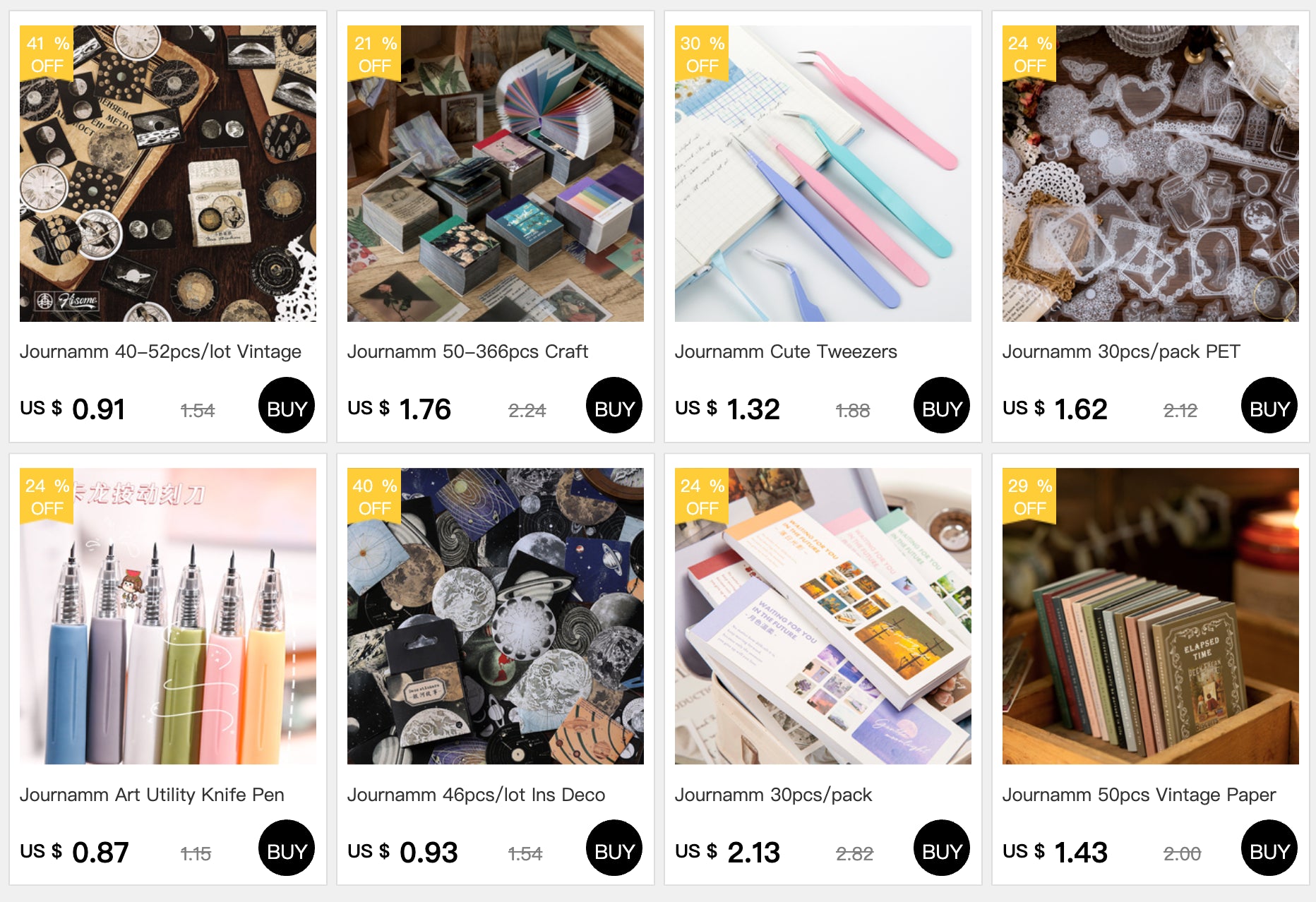 Journamm 25 Sheets Vintage Journaling Scrapbooking Supplies Craft Paper Journals Planners Aesthetics Collage Photo Album Frames