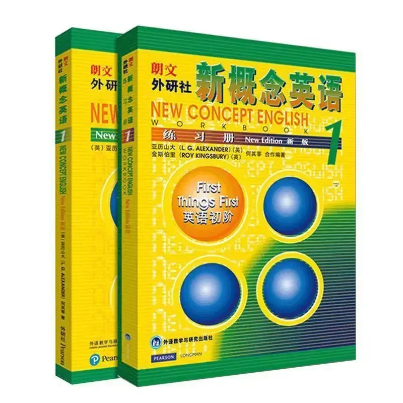 1 Books New Concept English Full Set of 1-4 Textbooks + 1-4 Workbooks Students' Books New Concepts Zero-based Learning English