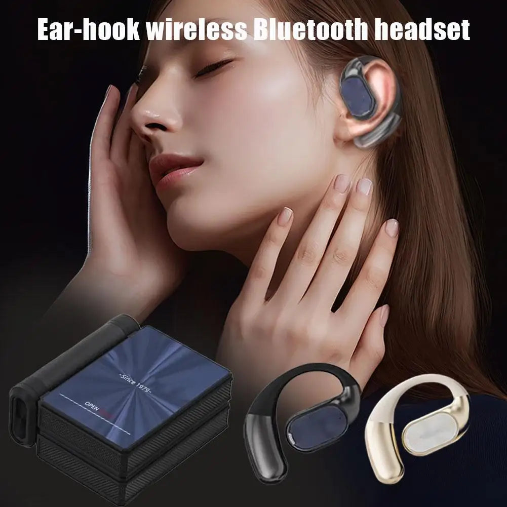 Ear Buds Headphones Bluetooth Ipx5 Waterproof & Sweatproof Comfortable Ear Hooks Noise Isolation Noise Isolation For Running