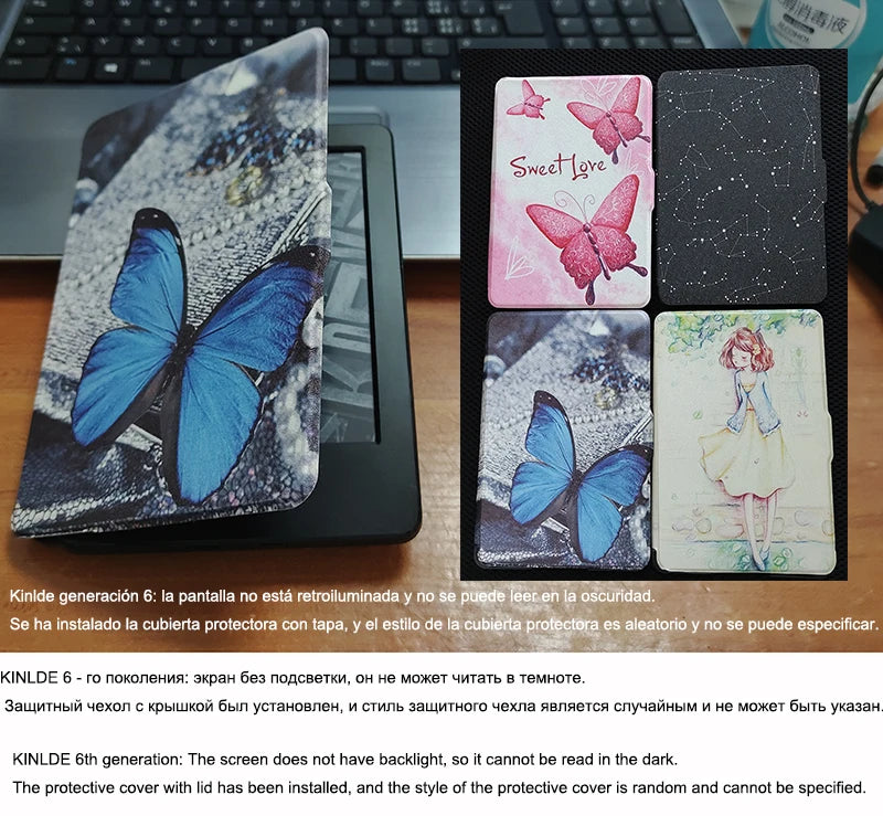 Original Kindle 8th Kindle 6th Registerable E-Book Kindle6 Reader Touch Screen Ebook Without Backlight E-ink 6inch Ink Screen