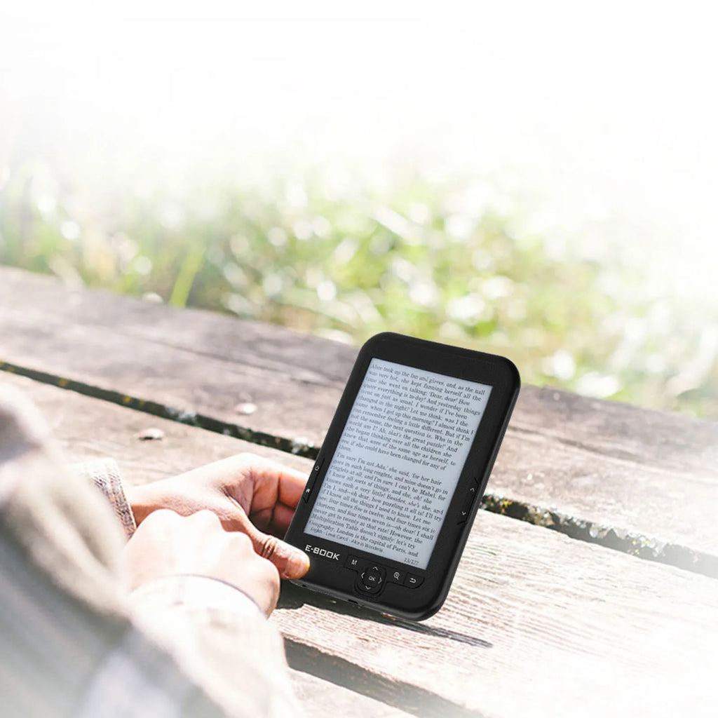 EBOOK Reader EInk 6 Inch Ereader 600 X 800 Resolution Display 300DPI Blue Cover (Black 8G)