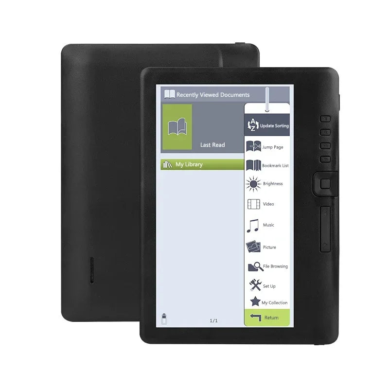 Portable 7inch Ebook Reader Colorful Screen Supports Memory Card Digital Book Read E‑book E‑book Reader e-Book Readers 4/8/10GB