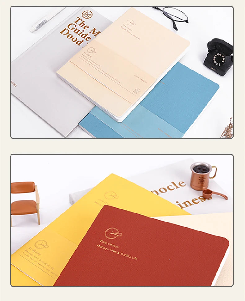 Kinbor Timeline Weekly Planner Pocket Journal Notebook Daily Agenda Monthly Planning Habits Tracker Time Organizer Schedule