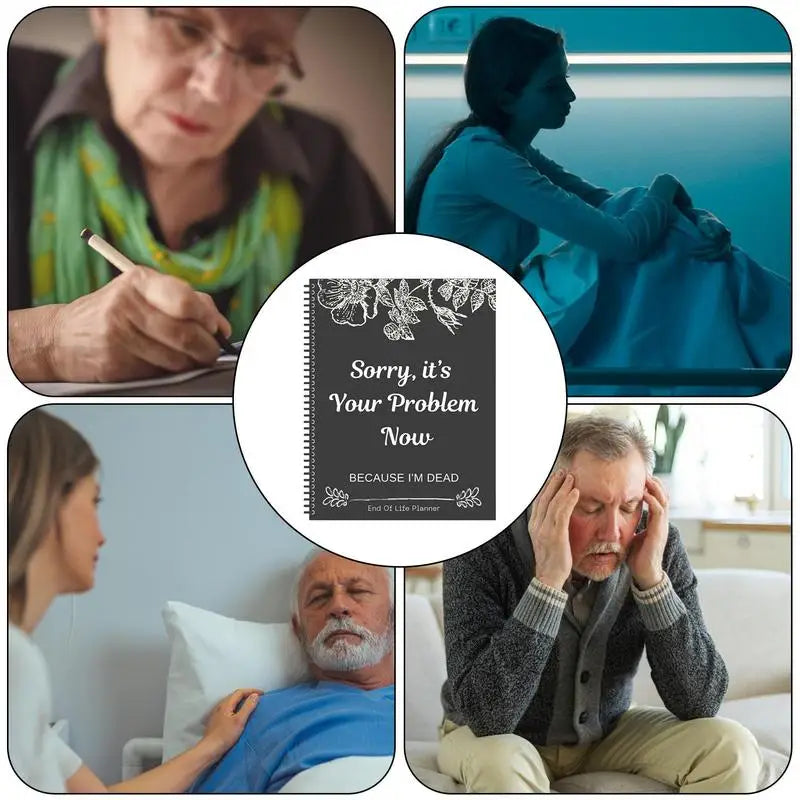 Happy Life Planner What Book My Final Wishes Funny Guided Final Arrangements Organizer For Possessions Business Affairs Office