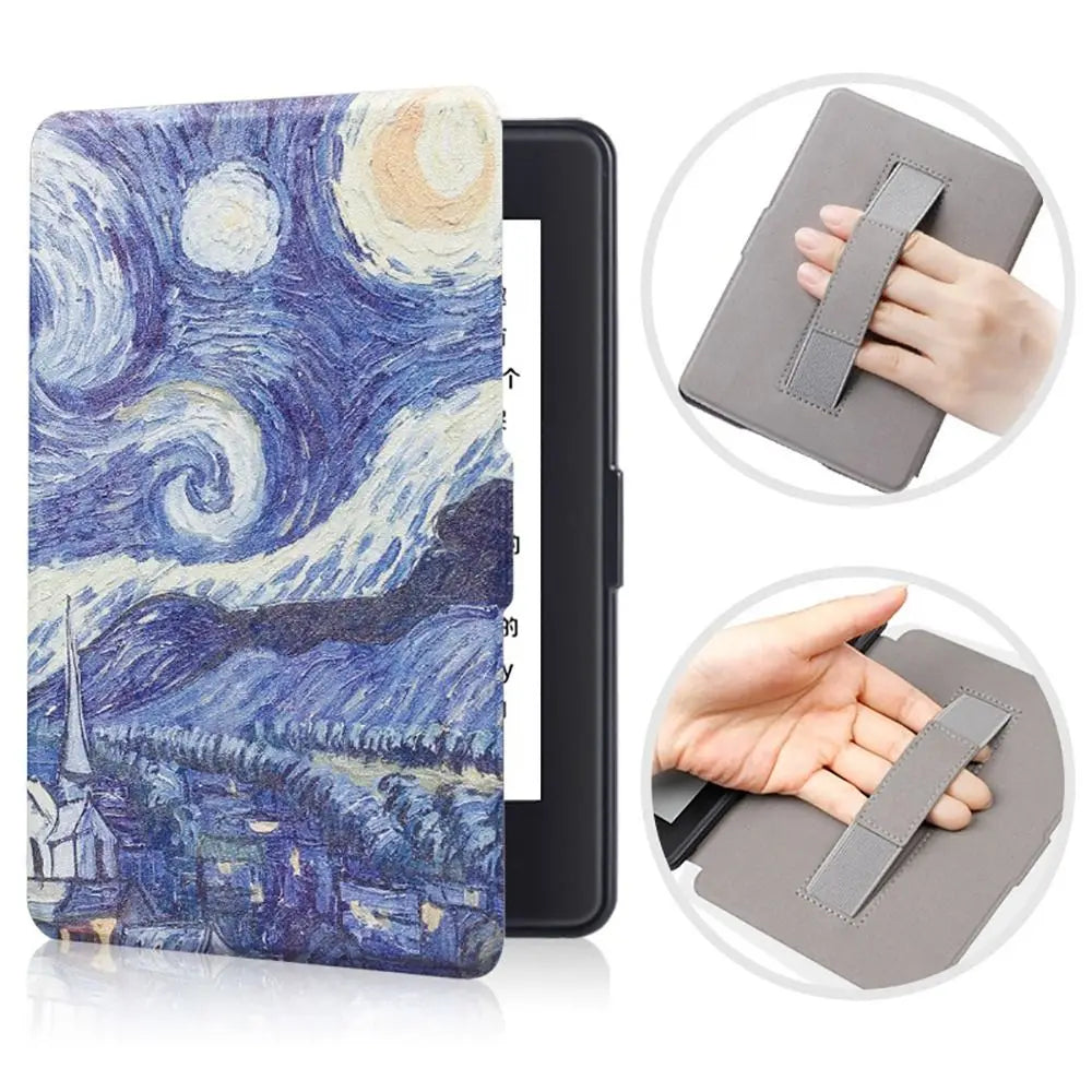 All-new with Hand Support 6 inch e-Reader Case PU Leather 6 inch Ebook Cover Shockproof for Kindle 2022/2024 11/12th Generation