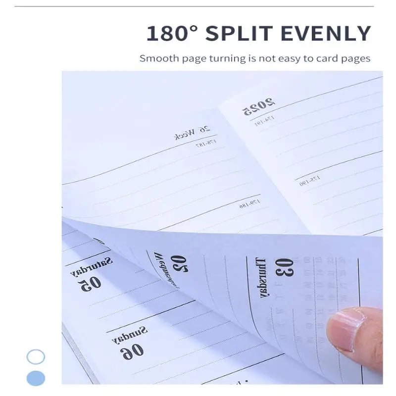 60 Sheets 120 Page Thin Weekly Calendar Journal Agenda 2026 A7 English Planner Book Mini Portable Pocket Daily Schedule Book