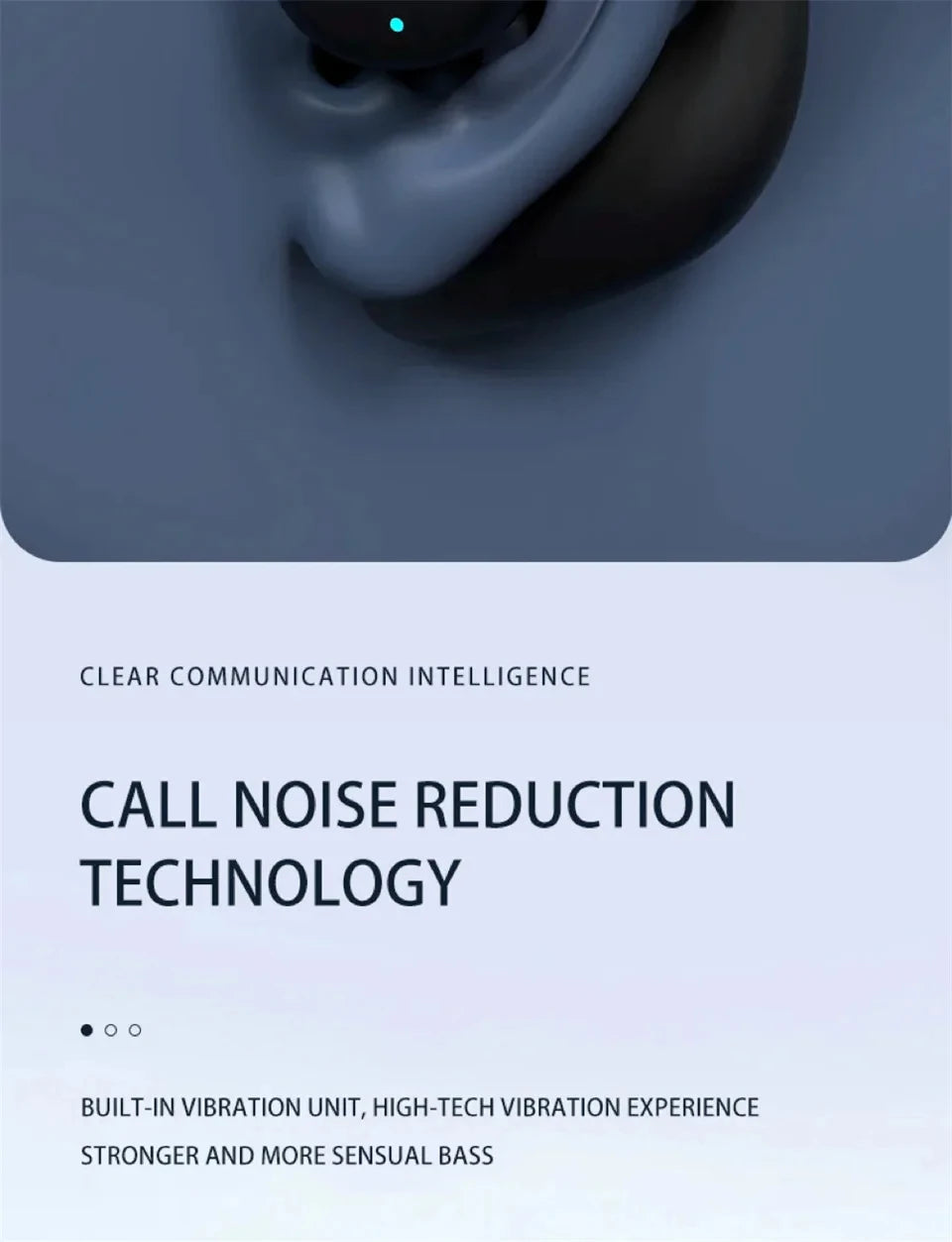 Wireless Single Ear Buds with Earhooks Bt 5.3 Earpiece Sports Headphones Over-Ear Running Workout Wrap-Around Earbuds