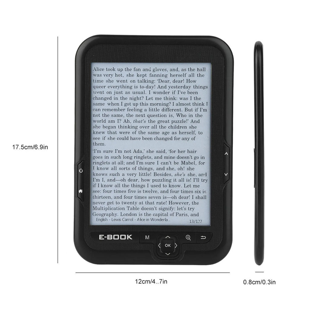 6 inch e reader e BOOK Reader e Ink EBOOK Reader EInk 6 Inch Ereader 600 X 800 Resolution Display 300DPI Blue Cover 16GB 8GB 4GB