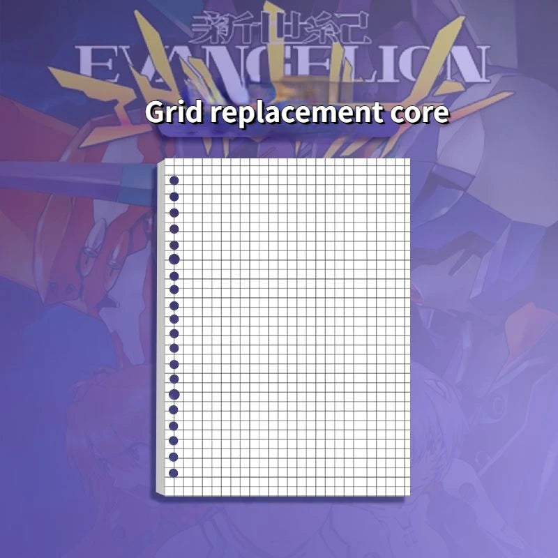EVANGELION Cartoon Anime EVA-01 Booklet Binding Notebook High Appearance Student A5 Three Types of Inner Pages 100 Pages or More