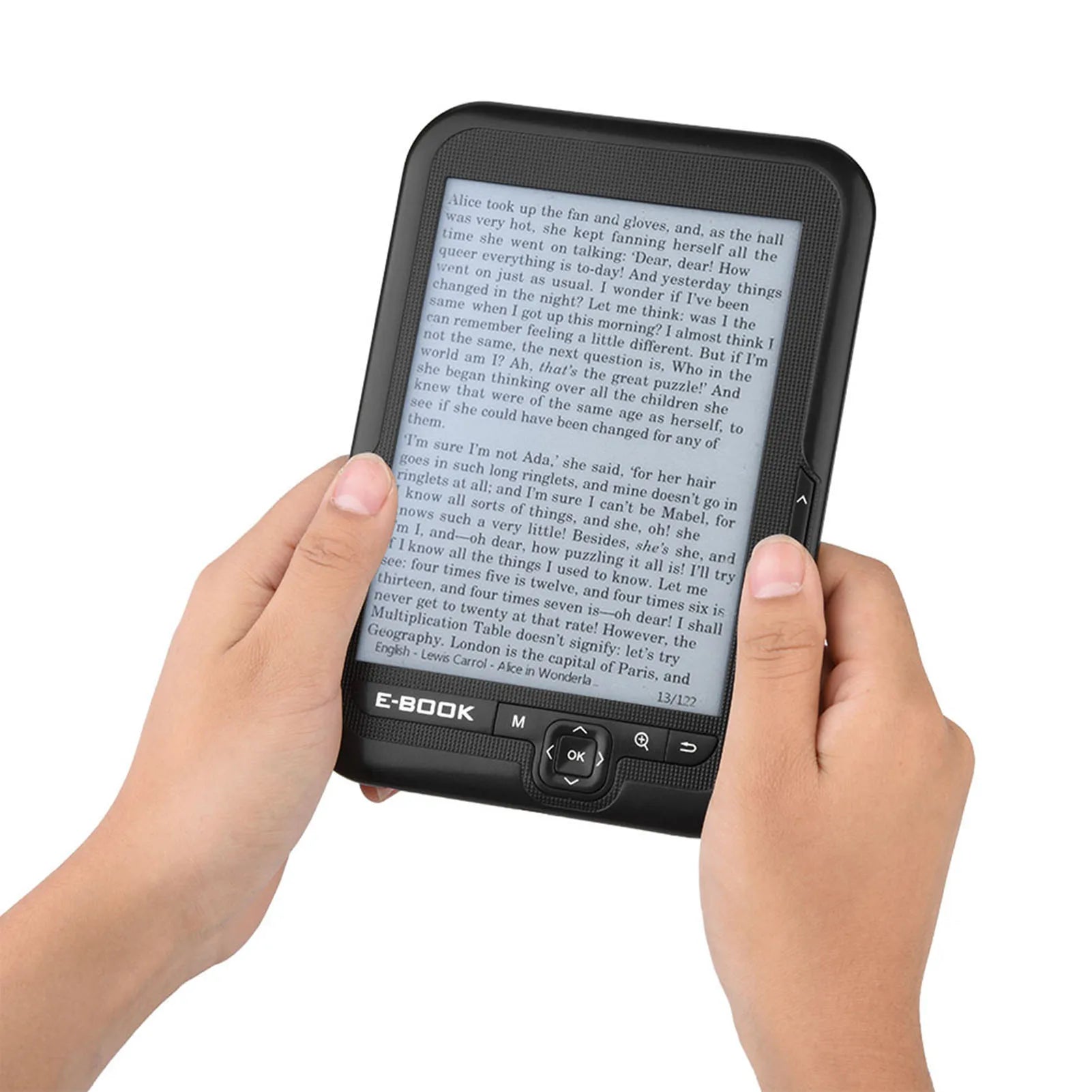 EBOOK Reader EInk 6 Inch Ereader 600 X 800 Resolution Display 300DPI Blue Cover (Black 8G)