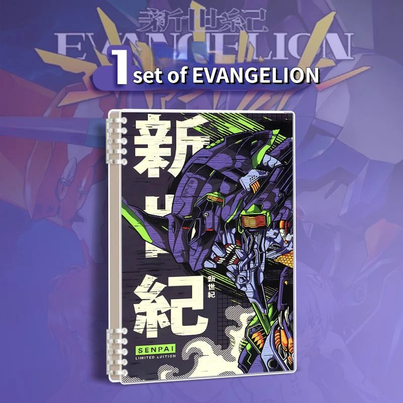 EVANGELION Cartoon Anime EVA-01 Booklet Binding Notebook High Appearance Student A5 Three Types of Inner Pages 100 Pages or More