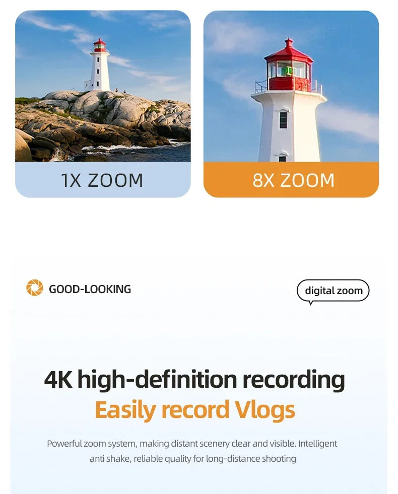 Xiaomi Digital Camera 4K High-definition Camera Autofocus Portable Retro Camera 50 Million Pixels CCD Travel Student Camera