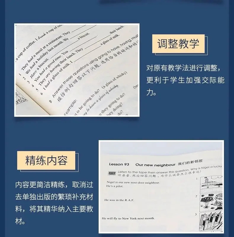 1 Books New Concept English Full Set of 1-4 Textbooks + 1-4 Workbooks Students' Books New Concepts Zero-based Learning English
