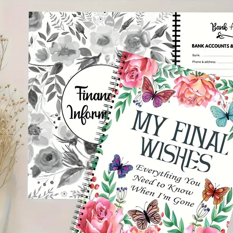 Daily Planner Notepad My Final Wishes End of Life Planner Journal Notebook Everything You Need to Know When I'm Gone Last Wishes