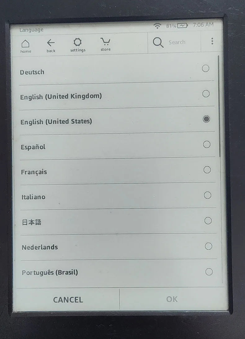 Original Kindle 8th Kindle 6th Registerable E-Book Kindle6 Reader Touch Screen Ebook Without Backlight E-ink 6inch Ink Screen