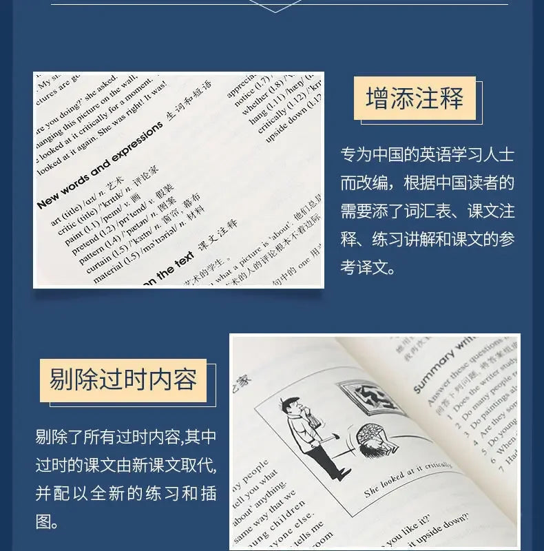 1 Books New Concept English Full Set of 1-4 Textbooks + 1-4 Workbooks Students' Books New Concepts Zero-based Learning English