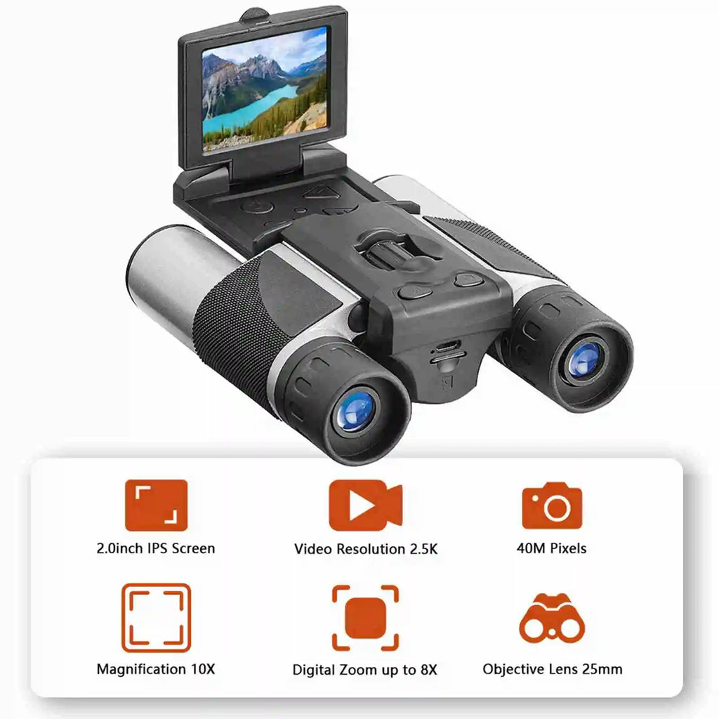 Digital Camera Binoculars 2.0 Inch LCD 8X Digital Zoom Video Photo Recording Telescope Digital Binoculars with Camera