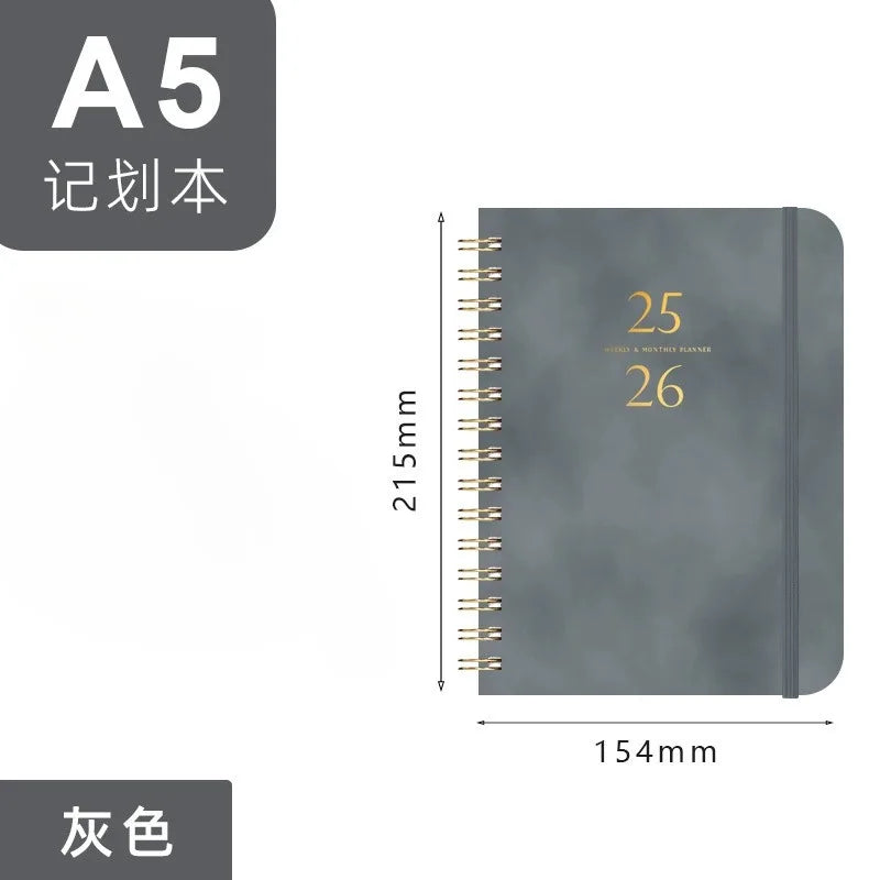 2025 Planner, Weekly and Monthly Planner Spiral BoundJuly 25th to June 26th Hardcover 2025 Calendar Planner Book with Tabs