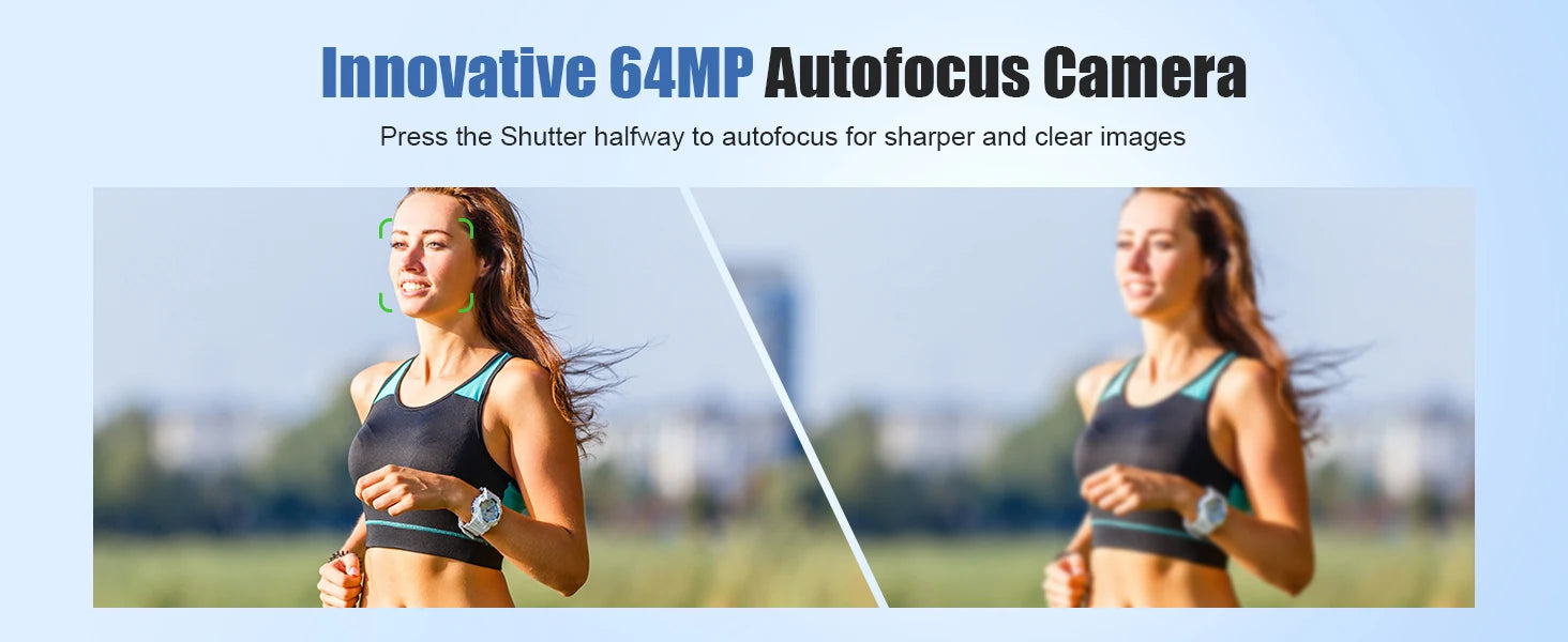 6K Digital Camera for Photography 16X Digital Zoom WiFi Video Cameras 64MP Autofocus YouTube Vlog Camcorder with 3'' Flip Screen