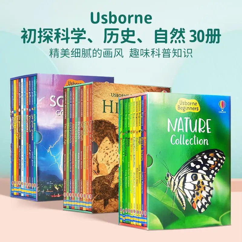 30 Volumes of Usborne Beginners Science Preliminary Exploration of Science/Natural/History English Original Bedtime Reading