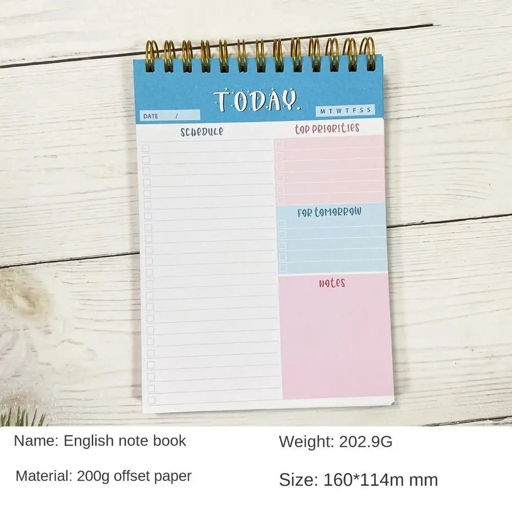 Wide To Do Planner Weekly Planning Notepad Schedules Stationery Weekly Meal Planner Pad Undated A5 Notebook Planner