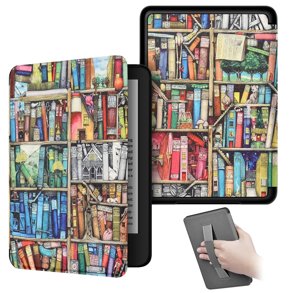 All-new with Hand Support 6 inch e-Reader Case PU Leather 6 inch Ebook Cover Shockproof for Kindle 2022/2024 11/12th Generation