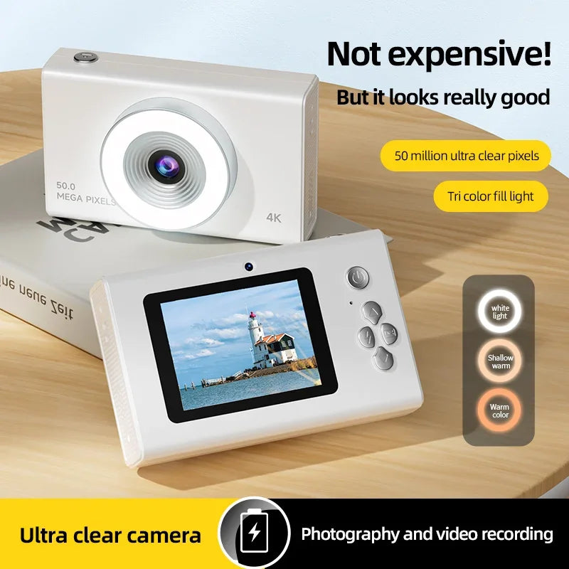 Xiaomi Digital Camera 4K High-definition Camera Autofocus Portable Retro Camera 50 Million Pixels CCD Travel Student Camera