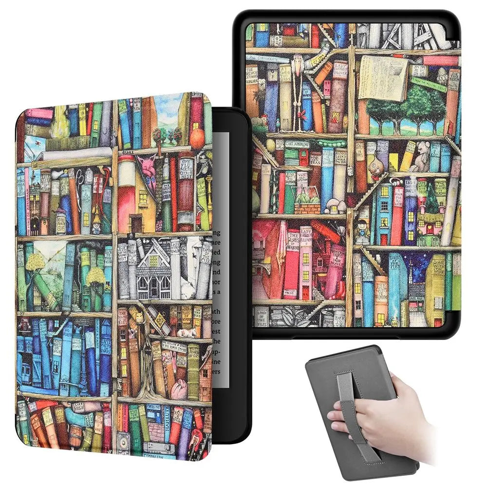 All-new with Hand Support 6 inch e-Reader Case PU Leather 6 inch Ebook Cover Shockproof for Kindle 2022/2024 11/12th Generation