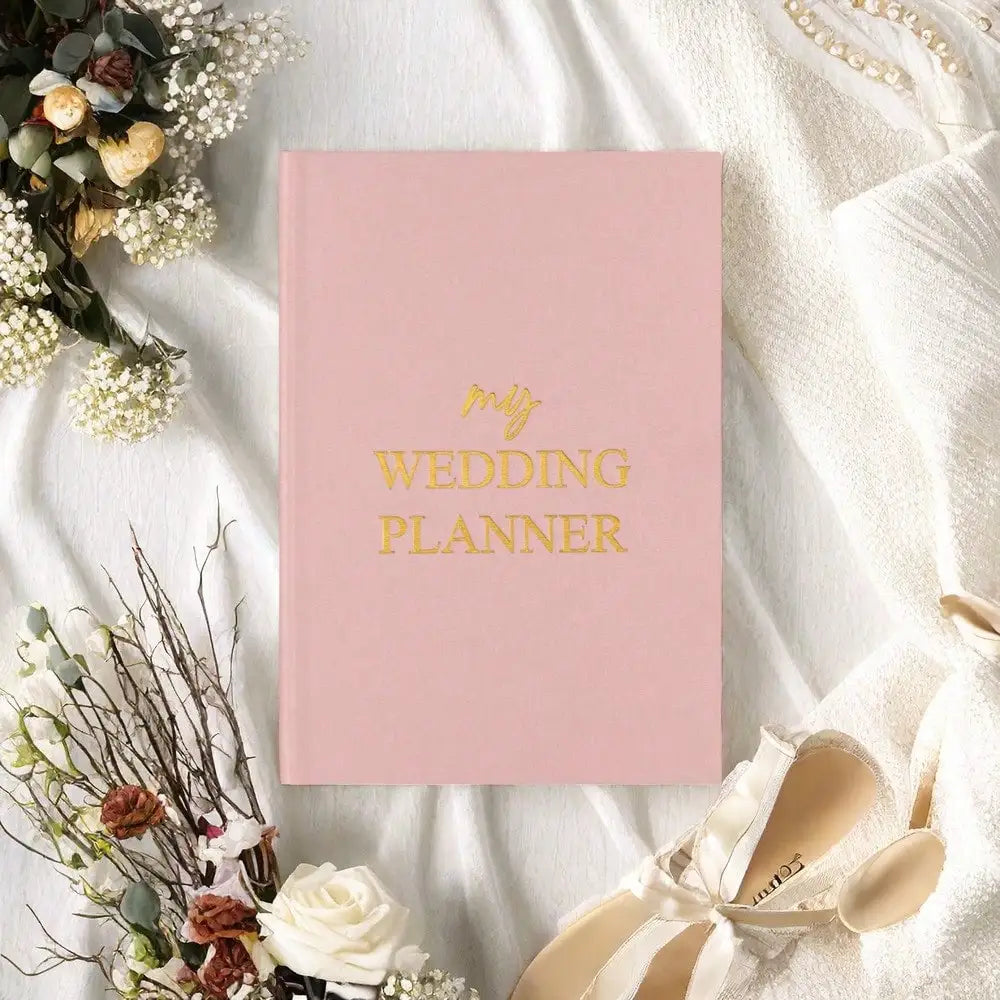 Hardcover Wedding Planner - 164-Page 100GSM Organizer for Brides, School & Holidays, Portable Checklist Journal