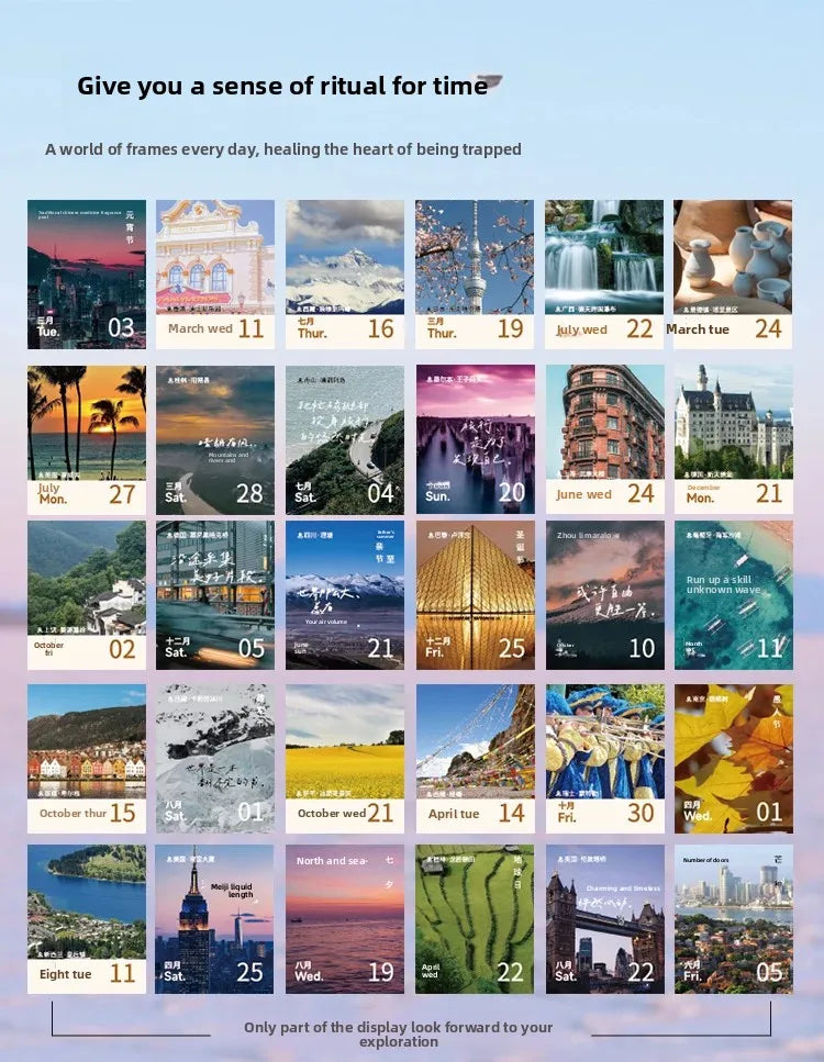 Journal GO Mini 365 Day Calendar 2026 Planner Yearly Agenda Organizer with Memo Notes for Home Office School Daily Schedule