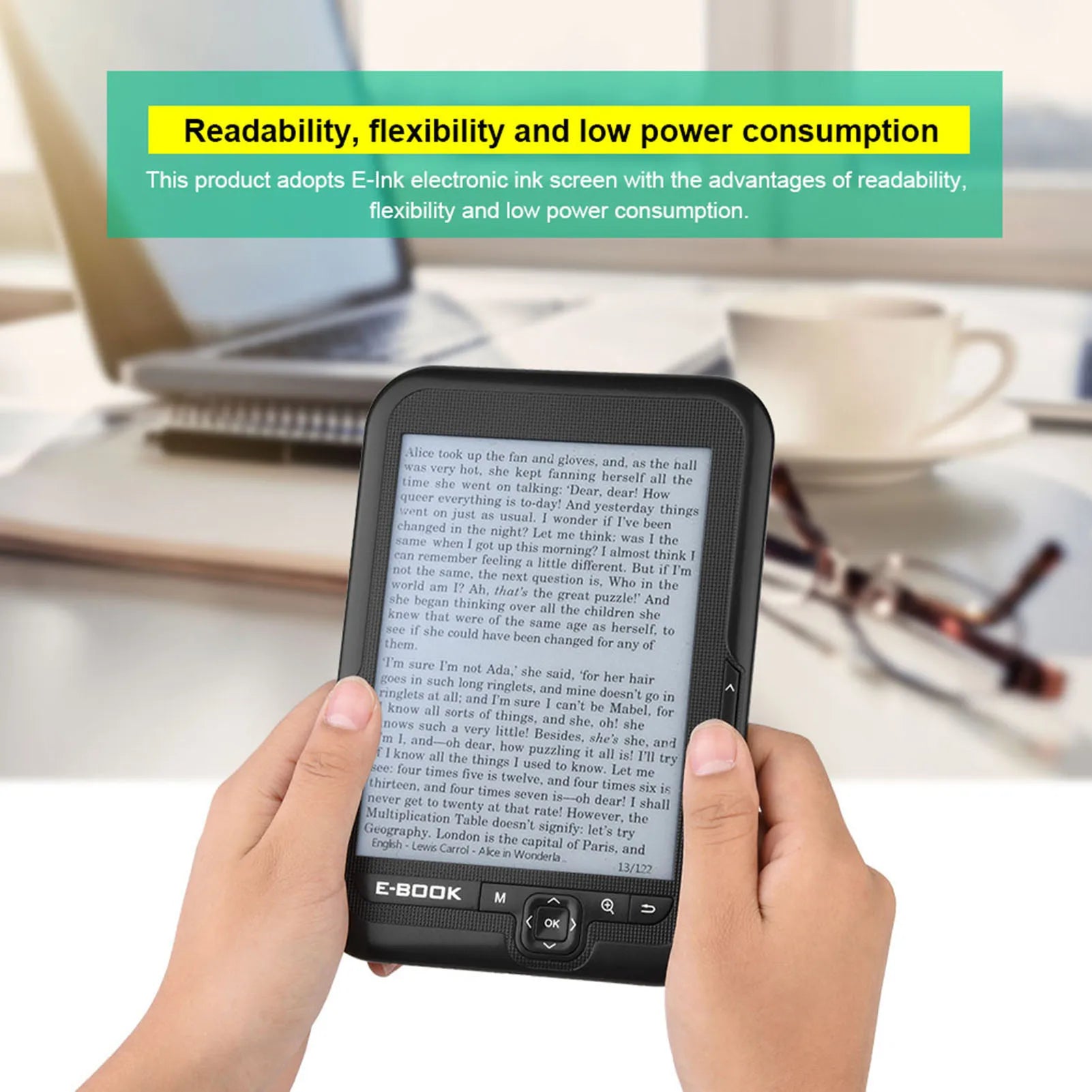 6 inch e reader e BOOK Reader e Ink EBOOK Reader EInk 6 Inch Ereader 600 X 800 Resolution Display 300DPI Blue Cover 16GB 8GB 4GB