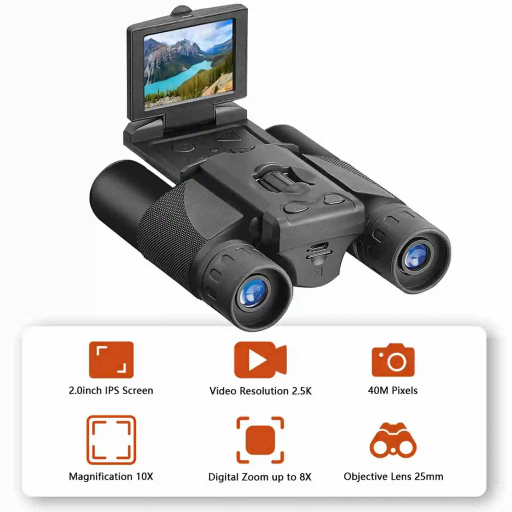 Digital Camera Binoculars 2.0 Inch LCD 8X Digital Zoom Video Photo Recording Telescope Digital Binoculars with Camera