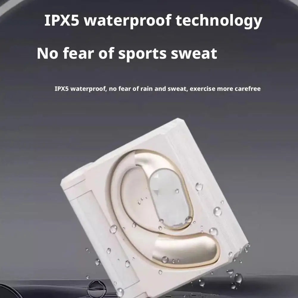 Ear Buds Headphones Bluetooth Ipx5 Waterproof & Sweatproof Comfortable Ear Hooks Noise Isolation Noise Isolation For Running