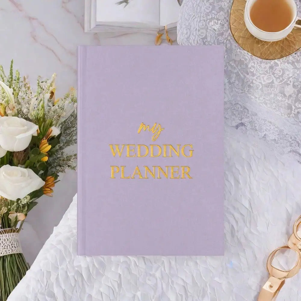 Hardcover Wedding Planner - 164-Page 100GSM Organizer for Brides, School & Holidays, Portable Checklist Journal